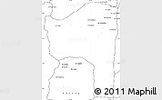 Blank Simple Map of Sayaboury