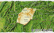 Physical 3D Map of Xieng Hon, satellite outside