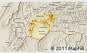 Physical 3D Map of Xieng Hon, shaded relief outside