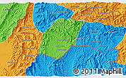 Political 3D Map of Xieng Hon