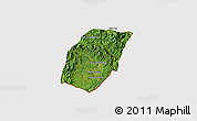 Satellite 3D Map of Xieng Hon, cropped outside