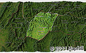 Satellite 3D Map of Xieng Hon, darken