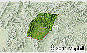 Satellite 3D Map of Xieng Hon, lighten