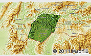 Satellite 3D Map of Xieng Hon, physical outside