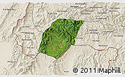 Satellite 3D Map of Xieng Hon, shaded relief outside