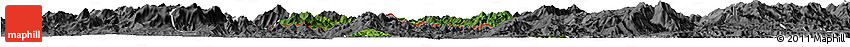 Satellite Horizon Map of Xieng Hon, desaturated