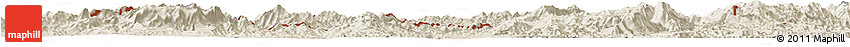 Shaded Relief Horizon Map of Xieng Hon