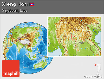 Physical Location Map of Xieng Hon