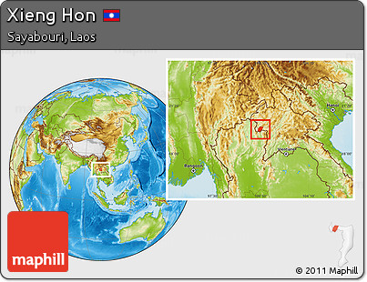 Physical Location Map of Xieng Hon