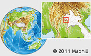 Physical Location Map of Xieng Hon, highlighted country