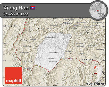 Classic Style Map of Xieng Hon