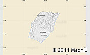 Classic Style Map of Xieng Hon, single color outside