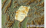 Physical Map of Xieng Hon, darken