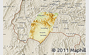 Physical Map of Xieng Hon, shaded relief outside