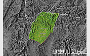 Satellite Map of Xieng Hon, desaturated