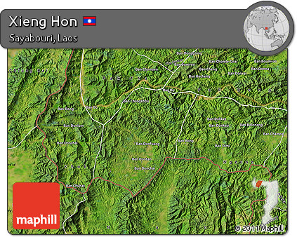 Satellite Map of Xieng Hon