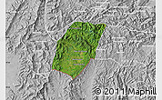 Satellite Map of Xieng Hon, lighten, desaturated