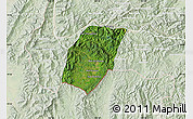 Satellite Map of Xieng Hon, lighten