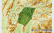 Satellite Map of Xieng Hon, physical outside