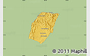 Savanna Style Map of Xieng Hon, single color outside