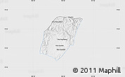 Silver Style Map of Xieng Hon, single color outside