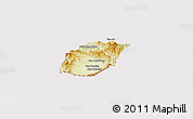 Physical Panoramic Map of Xieng Hon, cropped outside
