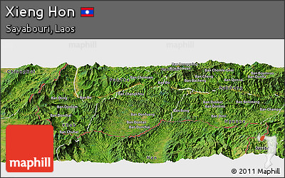 Satellite Panoramic Map of Xieng Hon