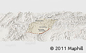 Shaded Relief Panoramic Map of Xieng Hon, lighten