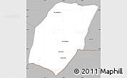 Gray Simple Map of Xieng Hon
