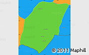 Political Simple Map of Xieng Hon