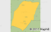 Savanna Style Simple Map of Xieng Hon