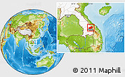 Physical Location Map of Kaleum, highlighted country, highlighted parent region