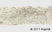 Shaded Relief Panoramic Map of Kaleum