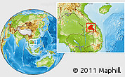 Physical Location Map of Sekong