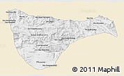 Classic Style 3D Map of Vientiane 2, single color outside