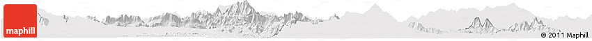 Silver Style Horizon Map of Vientiane 2, single color outside