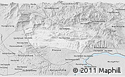 Silver Style 3D Map of Longsane