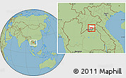 Savanna Style Location Map of Longsane, highlighted parent region