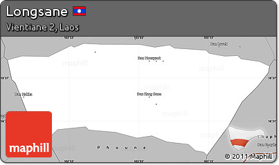 Gray Simple Map of Longsane