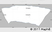 Gray Simple Map of Longsane, single color outside