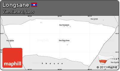 Silver Style Simple Map of Longsane