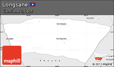 Silver Style Simple Map of Longsane