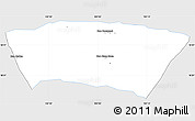 Silver Style Simple Map of Longsane, single color outside