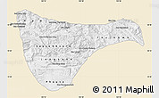 Classic Style Map of Vientiane 2, single color outside