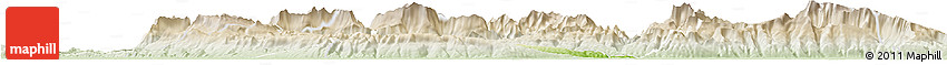 Physical Horizon Map of Phoune, lighten