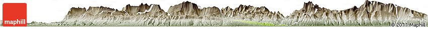 Physical Horizon Map of Phoune, semi-desaturated