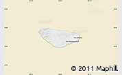 Classic Style Map of Phoune, single color outside