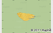 Savanna Style Map of Phoune, single color outside