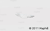 Silver Style Panoramic Map of Phoune, single color outside