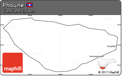 Blank Simple Map of Phoune, cropped outside
